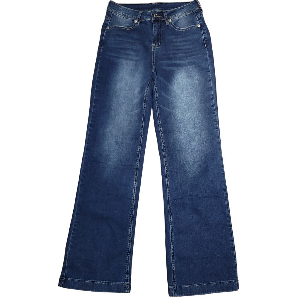 Women's Dark Blue Skinny Jeans - Classic Stretch Denim